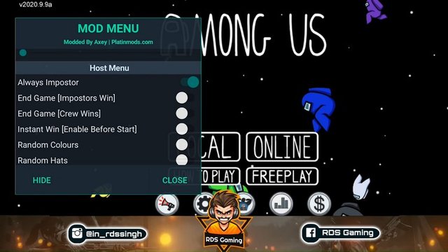 Among Us Latest Version Mod Menu, [Speed Hack, Instant Win, Always  Imposter etc. Added]