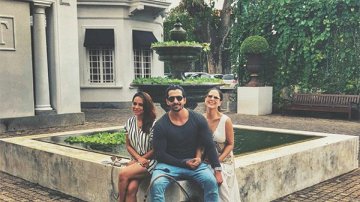 The Sweetest Moments Of Kim Sharma & Harshvardhan Rane In Their Vacation In Sri Lanka!