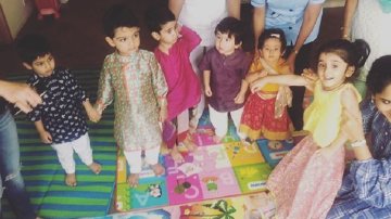 Cute Baby Taimur Dresses Up Traditionally When Celebrating Navratri. See pics