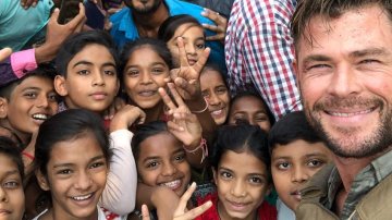Hollywood Star Chris Hemsworth Stuck In The ‘Beautiful Chaos’ Of India