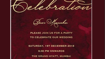 Deepika And Ranveer To Hold Wedding Reception For Industry Friends On Dec 1, Manisha Koirala Shares Invitation Card
