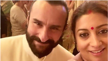 Smriti Irani Updates A Selfie With Saif Ali Khan, Recollects His Advice Dated Back 23 Years Ago