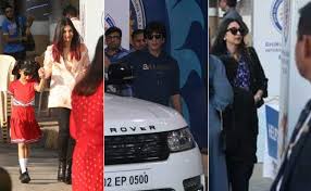 ShahRukh Khan, Aishwarya Rai Bachchan And Karisma Kapoor Attend Their Kids' School Event