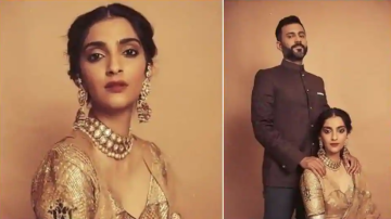 Sonam Kapoor, Anand Ahuja Look Like A Royal Couple For A Wedding Celebration