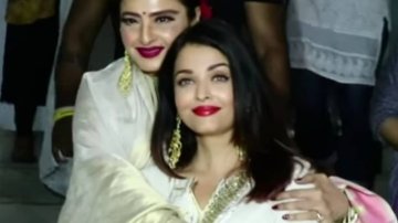 Rekha And Aishwarya Rai Bachchan Exchange Kisses And Love In Kaifi Azmi’s Centenary Celebration