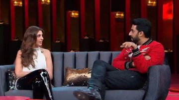 Koffee With Karan: Is Abhishek Bachchan More Afraid Of His Mom Than His Wife? Shweta Bachchan Spills The Beans.