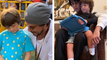Doting Father Shah Rukh Khan Reveals The Playboys’ Mantra In The Pics With Aryan And AbRam Khan