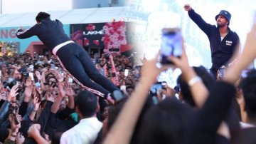 Ranveer Singh Launching Himself Into A Sea Of Crow, Fans Get Injured