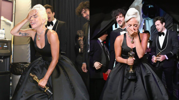 Lady Gaga Bursts Into Tear At Back Stage After Winning First Oscar Trophy In Her Career