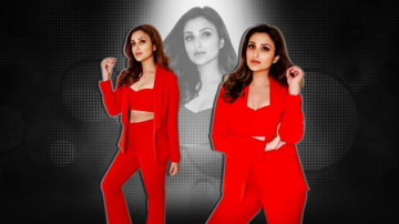 Parineeti Chopra Channels Girl Power With Vibrant Red Pantsuit