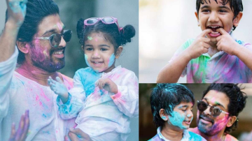 Telegu Star Allu Arjun Celebrates Festival Of Colours With His Family. See Pics!