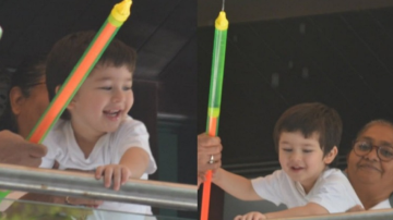 Holi 2019: Taimur Ali Khan Looks Super Cute While Playing With A Water Gun. See Pics!