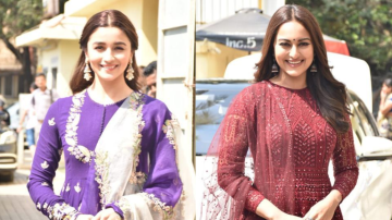 Alia Bhatt And Sonakshi Sinha Are Fashion Icons At "Kalank" Trailer Launch