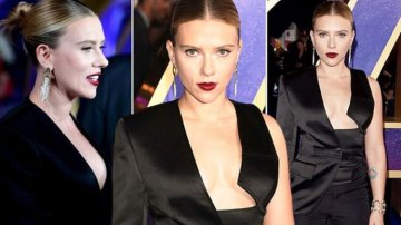 Scarlett Johansson Looks Uber Sexy At "Avengers: Endgame" Event In Daring Braless