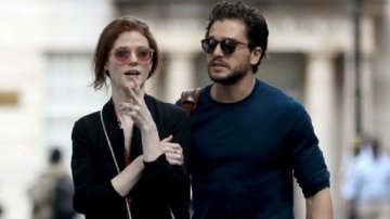 "Game Of Thrones" Stars Kit Harington & Rose Leslie Spotted On The First Wedding Anniversary