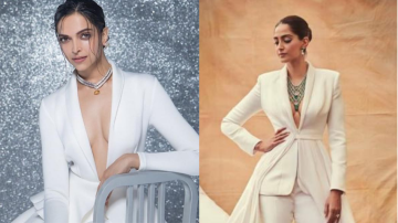 Who Wore It Better: Deepika Padukone And Sonam Kapoor Slay White Pantsuit And Statement Necklace With Glam