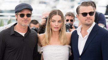 Leonardo DiCaprio Gets Teased By Brad Pitt And Margot Robbie For The Controversial Door Scene In "Titanic"
