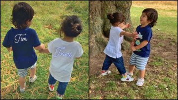 Taimur Ali Khan & Inaaya Naumi Kemmu Refine Cousin Goals as They Hold Hand, Give Hugs While in London