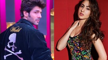 Kartik Aaryan Covered For Sara Ali Khan Amidst A Huge Crowd Of Fans
