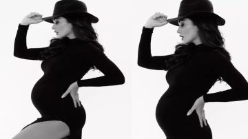 Amy Jackson Again Wows Us With Her Monochrome Photoshoot Flaunting Her Baby Bump
