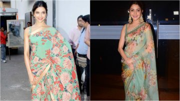 Deepika Padukone Or Anushka Sharma: Who Nailed This Floral Green Sabyasachi Saree Better?