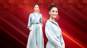 Dolling Up In A Fancy Pleated Blue Outfit, Alia Bhatt Make You Jaw-Dropping