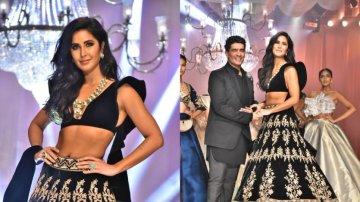 Lakme Fashion Week 2019: Katrina Kaif Sashays Down The Ramp Like A Midnight Dream In Black Lehenga