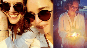 "Game Of Thrones" Star Emila Clarke And Rose Leslie Secretly Visit India. See Photos!
