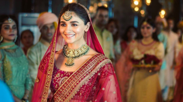 Alia Bhatt Turns A Sassy Bride In This Gold-Embroidered Lehenga