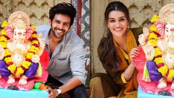 Kriti Sanon And Kartik Aaryan Played Tit-For-Tat On The Ganesh Chaturthi Day