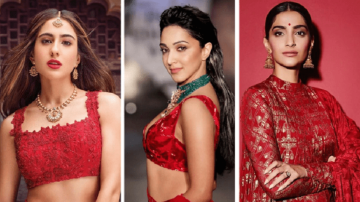 सोनम कपूर, सारा अली खान के स्टनिंग लुक्स से पता चलता है कि इस फेस्टिवल सीज़न के लिए लाल रंग कैसे पहने