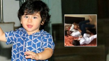 खान परिवार में सबसे छोटे फिटनेस फ्रीक बने तैमूल अली खान, देखिए कैसे किए “बाइसिकल क्रंचिस”