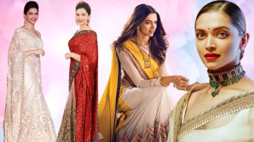 "Bollywood Fashion Queen" Deepika Padukone With 7 Glamour Appearances In Sarees