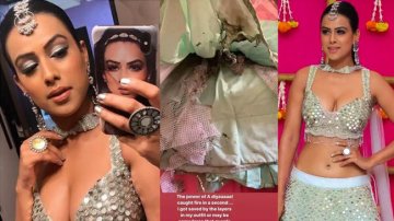 Nia Sharma Escapes From Death After Her Lehenga Catches Fire At Diwali Party
