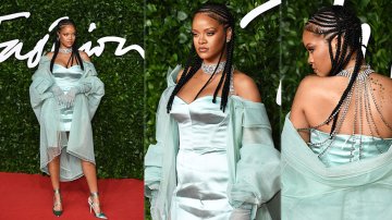 Rihanna Looks Like A Generous Queen At The British Fashion Awards
