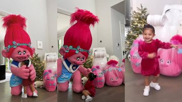 Stormi Webster Got So Excited About Her Surprising Friend, ‘Troll’ Character Poppy On Christmas Eve
