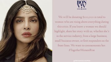 Priyanka Chopra Donates Whopping Sum To Honor Women Supporting The Fight Against COVID-19