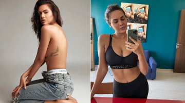 Esha Gupta Makes Sure To Maintain Her Tiptop Body With Home Workout Session