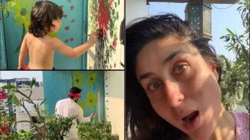 Kareena Kapoor Is Proud Of Her Husband Saif & Son Taimur's Painting On Balcony