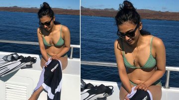 Radhika Apte Is Raising The Heat in A Polka Dot Green Bikini And Making Us In Awe