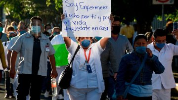 Hospital Workers In Mexico Can't Wear Medical Scrubs In Public For Fear Of Attack