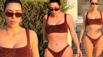 Can’t Bear The Chaos At Home, Kim Kardashian Secretly Has A No-kid Holiday, Looks Sexier Than Ever