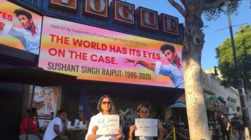 Hollywood Restaurant Shows Billboard Of Supporting Sushant Singh Rajput CBI