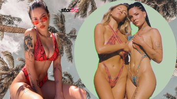 Halsey Back At It Again With Dripping Bikini Shoot Alongside "Euphoria" Star Sydney Sweeney