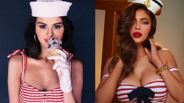 Same Sailor Outfit, Who Looks Sexier Between Selena Gomez And Kylie Jenner?
