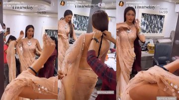 Fashionista Surbhi Chandna Plans To Set The Screens On Fire With Her Hot Saree Look