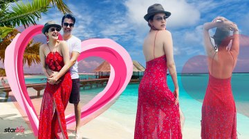 Kajal Aggarwal Donned A Thigh-Slit Sundress While Enjoying Honeymoon With Hubby In Maldives