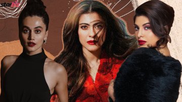 Red Lips, Messy Bun, Jacqueline Fernandez & Kajol Exude Major Boss Lady Vibe In Their Recent Photos