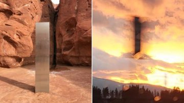 A Warning From Universe? Mysterious Monolith Emerges In The Sky Near Utah Where The Original One Was Carted Away