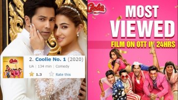 Joining Unpleasant Club Of “Sadak 2”, "Coolie No 1" Becomes The Second-Worst Rated Movie On IMDb